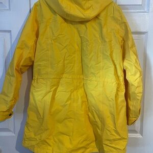 Yellow Waterproof Land's End Rain Jacket